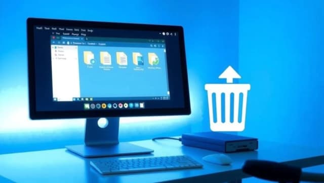 Återställa filer från tömd papperskorg